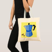 Blue Rainbow Espresso Tote Bag (Voorkant (product))