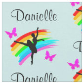 BLUE RAINBOW GEPERSONALISEERDE DANSERSSTOF STOF (Close Up)