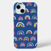 Blue Rainbow iPhone Case (Achterkant)