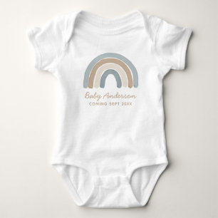 Blue Rainbow Zwangerschap Aankondiging Baby Bodysu Romper