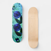Blue Raindrops Water Pearls Macro Funny Photo - Skateboard (Voorkant)
