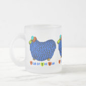 Blue Ram Chinese Year Zodiac Frosted Glass M Matglas Koffiemok (Links)