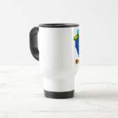 Blue Ram Chinese Year Zodiac Travel Mug Reisbeker (Voorkant links)