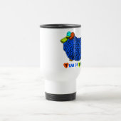 Blue Ram Chinese Year Zodiac Travel Mug Reisbeker (Center)