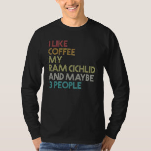 Blue Ram Cichlid Fish Coffee Aquarium  Retour T-shirt