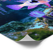 Blue Ram Cichlids Fantasy Surreal Aquarium Vis Poster (Hoek)