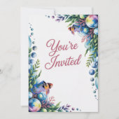 Blue Ram Cichlids Uitnodiging voor een huwelijksfe (Voorkant)