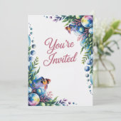 Blue Ram Cichlids Uitnodiging voor een huwelijksfe (Staand voorkant)