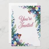 Blue Ram Cichlids Uitnodiging voor een huwelijksfe (Voorkant / Achterkant)