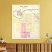 Blue Rapids, Marshall County, Kansas Canvas Afdruk (Insitu (Woonkamer))