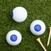 Blue Raspberry Polka Dots gepersonaliseerd Golfballen (Insitu Gras)