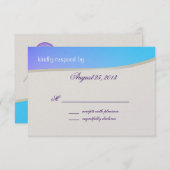 Blue Raspberry Snoep Bat Mitswa Response Kaart (Voorkant / Achterkant)
