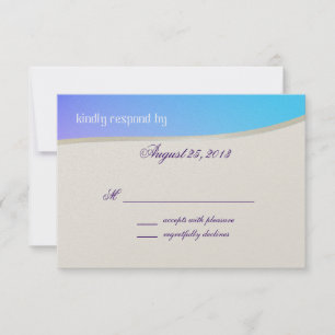 Blue Raspberry Snoep Bat Mitzvah-reactiekaart RSVP Kaartje