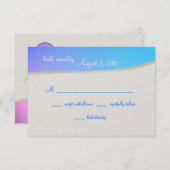 Blue Raspberry Snoep Bat Mitzvah RSVP (Voorkant / Achterkant)