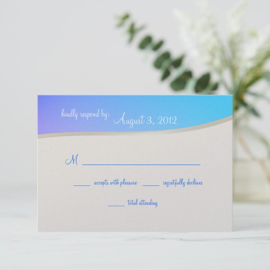 Blue Raspberry Snoep Bat Mitzvah RSVP (Staand voorkant)