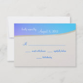 Blue Raspberry Snoep Bat Mitzvah RSVP Kaartje (Voorkant)