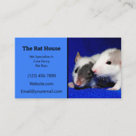 Blue Rat Breeder Rattery Visitekaartje