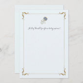 Blue Rattle Bedankt voor je notiecard Notitiekaartje (Voorkant / Achterkant)