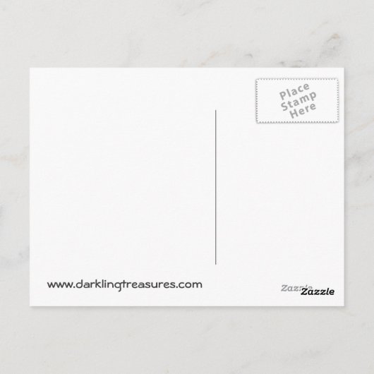 Blue Raven Crow abstract briefkaart (Achterkant)