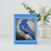 Blue Raven door Sharles Briefkaart (Staand voorkant)
