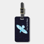 Blue Raven op sterren Bagagelabel (Voorkant verticaal)