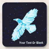 Blue Raven op sterren Bier Onderzetter (Voorkant)