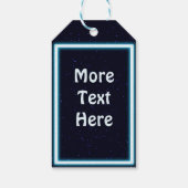 Blue Raven op sterren Cadeaulabel (Achterkant)