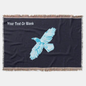Blue Raven op sterren Deken (Voorkant)