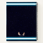 Blue Raven op sterren Notitieboek (Achterkant)