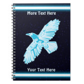 Blue Raven op sterren Notitieboek (Voorkant)