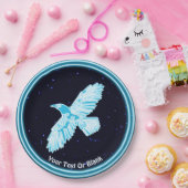 Blue Raven op sterren Papieren Bordje