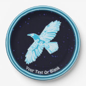 Blue Raven op sterren Papieren Bordje