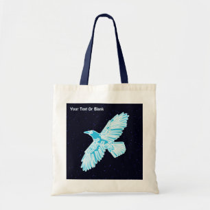 Blue Raven op sterren Tote Bag