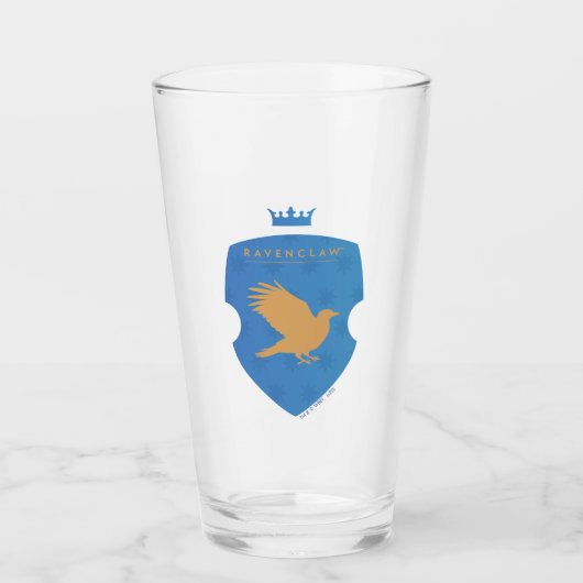 Blue RAVENCLAW™ Crowned Crest Glas (Voorkant)