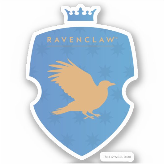 Blue RAVENCLAW™ Crowning Crest Sticker (Voorkant)
