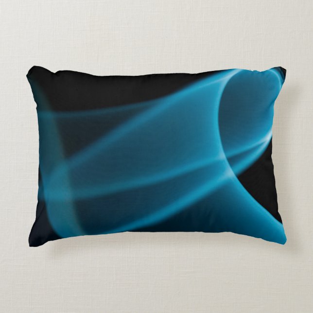 Blue ray of light accent kussen (Voorkant)