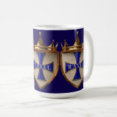 Blue RayEl Crest koffiekop Koffiemok (Voorkant rechts)