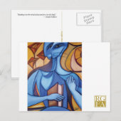 Blue Reader-Briefkaart Briefkaart (Voorkant / Achterkant)