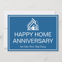 Blue Real Estate Business Personalized Marketing Kaart