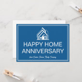 Blue Real Estate Business Personalized Marketing Kaart (Voorkant / Achterkant in situ)