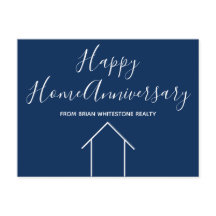 Blue Real Estate Company Custom House Marketing