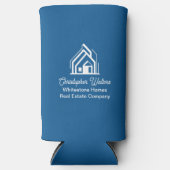 Blue Real Estate Company Customized Realtor Seltzer Blikjeskoeler (Voorkant)