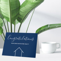 Blue Real Estate Company Gefeliciteerd Custom