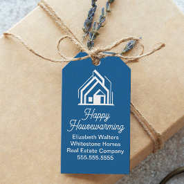 Blue Real Estate Company Personalized Realtor Cadeaulabel