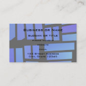 Blue Rectangular Tiles on a Black background Visitekaartje (Achterkant)