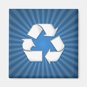 Blue Recyclen Magnet 001