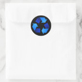Blue Recycling Symbol Sticker (Tas)