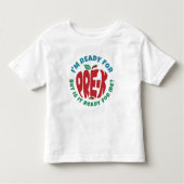 Blue Red Apple Grappig Klaar voor Pre-K Kinder Shirts (Voorkant)