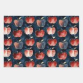 Blue Red Apples  Inpakpapier Vel (Voorkant)