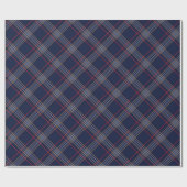 Blue Red Argyle Pattern Cadeaupapier (Vlak)